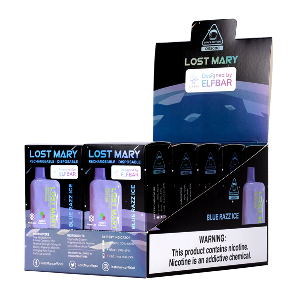 BLUE RAZZ ICE LOST MARY OS5000